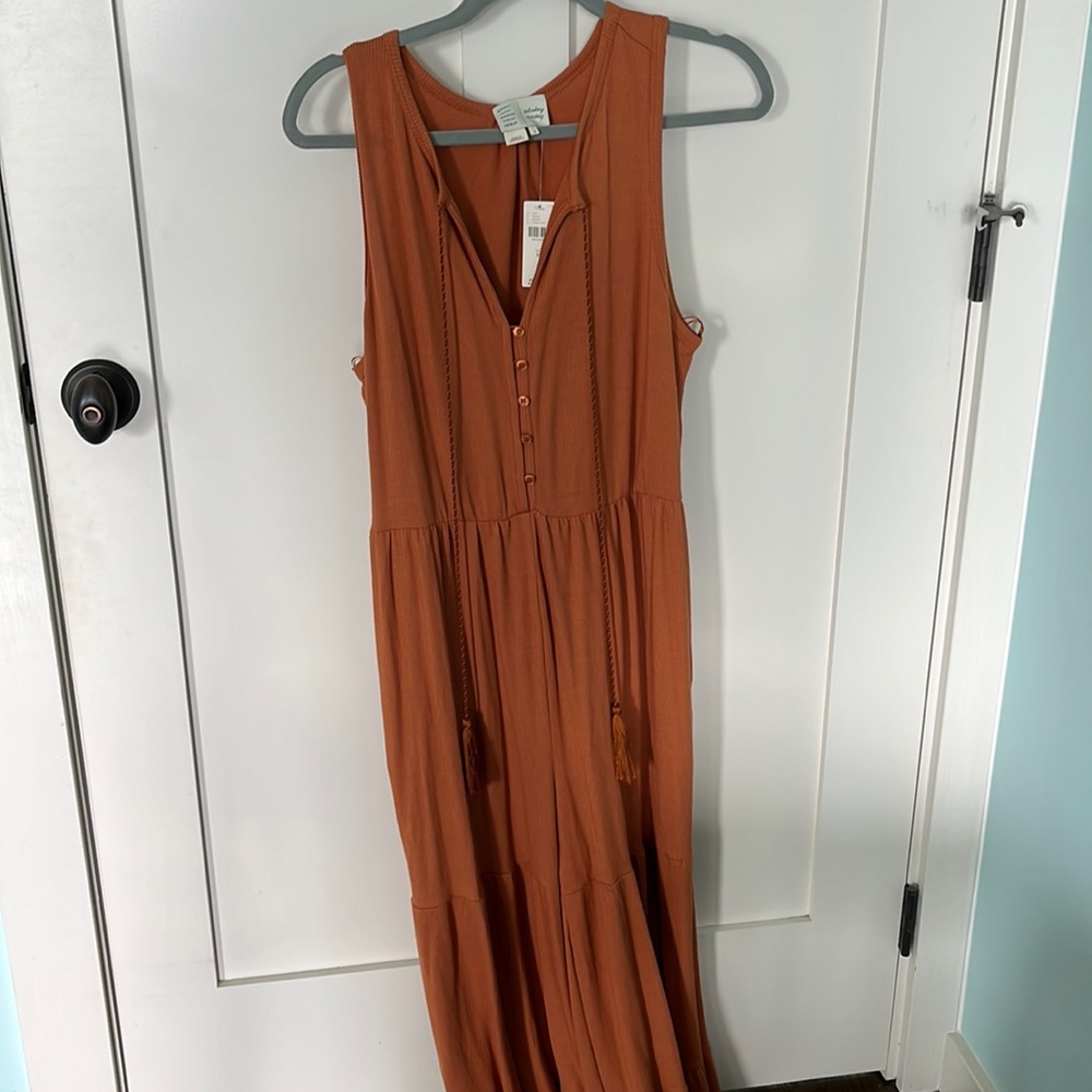 NWT Anthropologie wide leg jumpsuit size medium